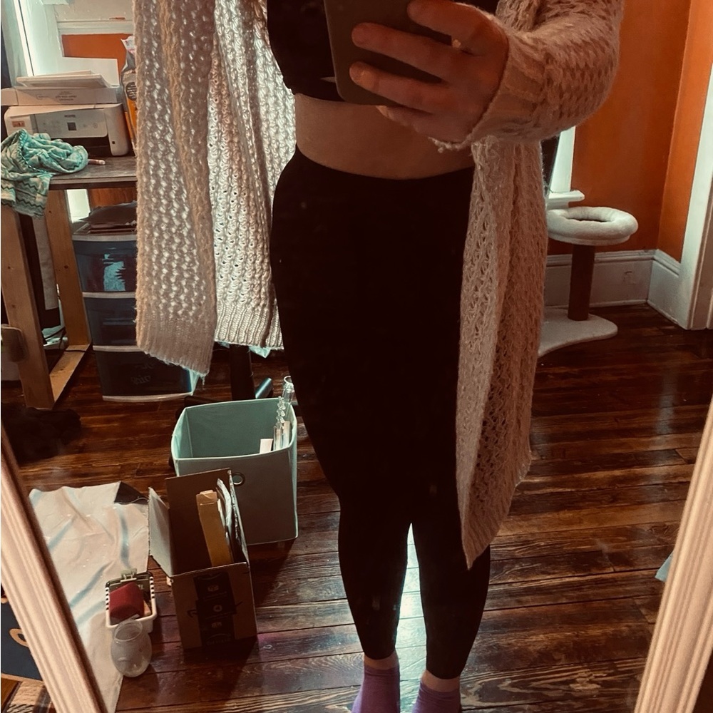 Stylish White Knit Cardigan